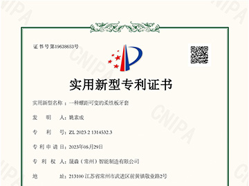 一种螺距可变的柔性板牙套